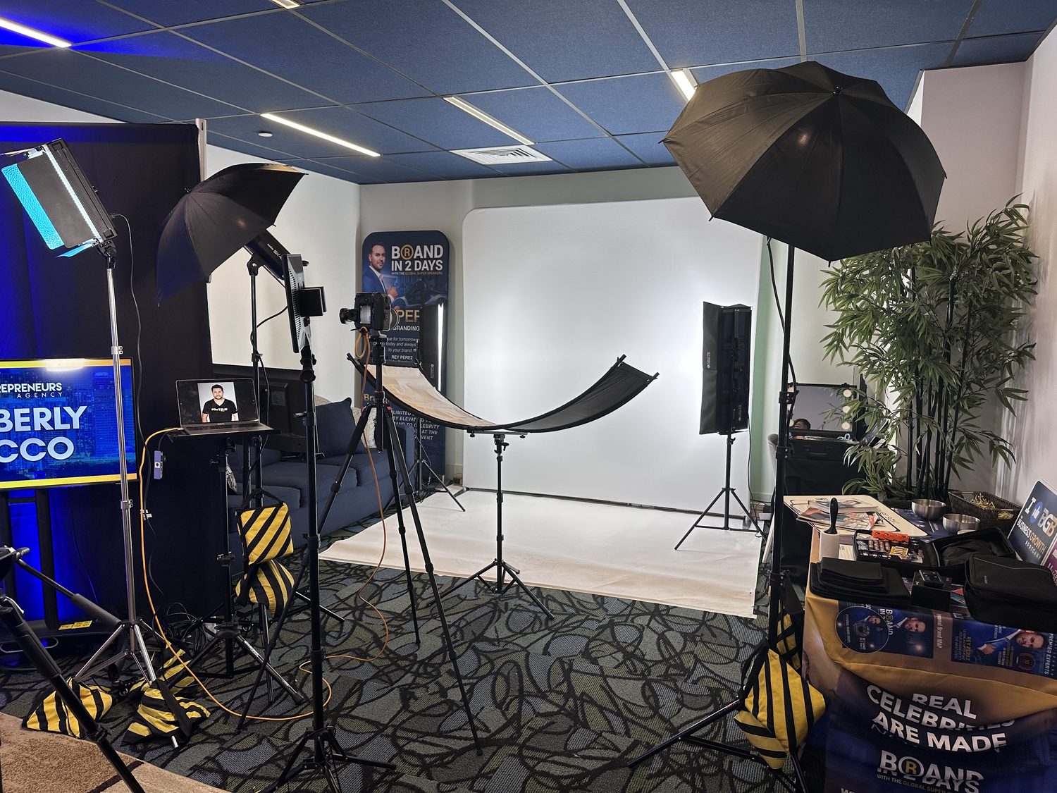 On-site BLINK Photo Co. headshot setup at a corporate event